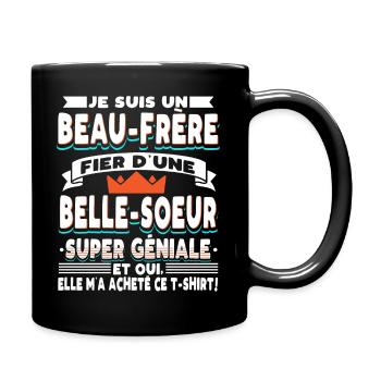 Beau-Frère Cadeau - Mug uni - noir - Droite