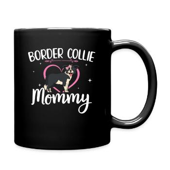 Border Collie Mom Dog Owner Dog Gift - Full Colour Mug - black - Right