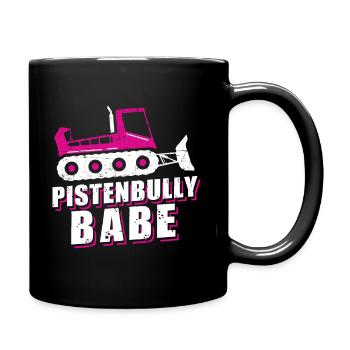 Pistenraupe Pistenfahrzeug Pisten Bully Babe - Tasse einfarbig - Schwarz - Rechts