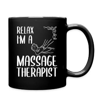 Massage Massagetherapeut Masseur Medizin - Tasse einfarbig - Schwarz - Rechts