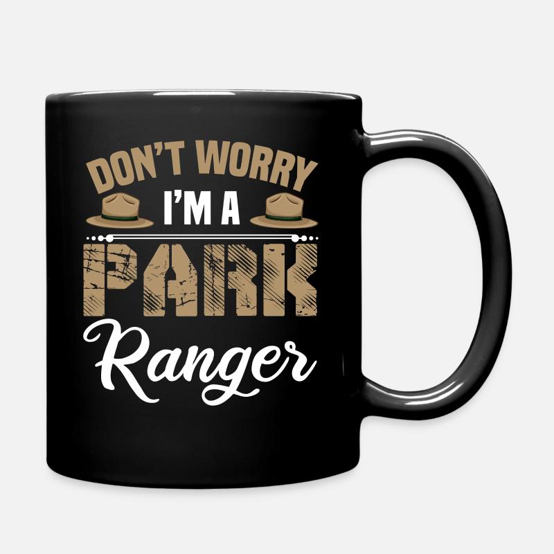 Funny Park Ranger - Full Colour Mug - black