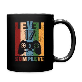 Level 17 Complete 17. Geburtstag 17 Jahre alt 2004 - Tasse einfarbig - Schwarz - Rechts
