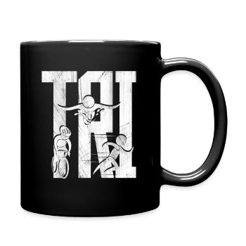 triathlon - Full Colour Mug - black - Right