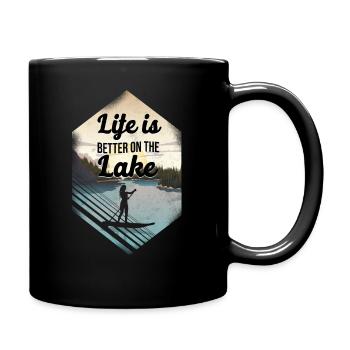 SUP Paddleboard Life Is Better On - Mug uni - noir - Droite