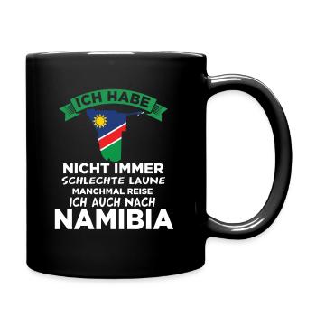 Namibia Reise Geschenk Geschenkidee - Tasse einfarbig - Schwarz - Rechts