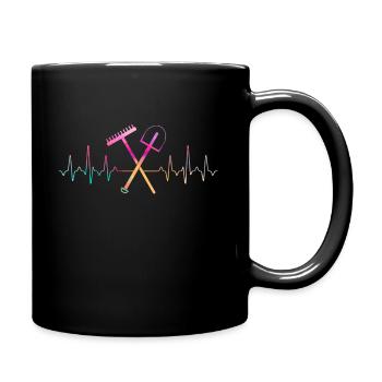 Gärtner - Tasse einfarbig - Schwarz - Rechts