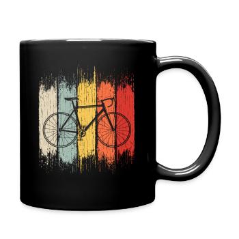 Fahrrad - Tasse einfarbig - Schwarz - Rechts