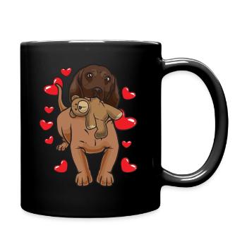 Chien bavarois de soudure de montagne Chien - Mug uni - noir - Droite