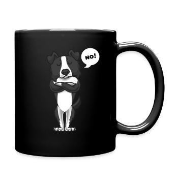 Stuer Border Collie chien drôle bordercollie - Mug uni - noir - Droite