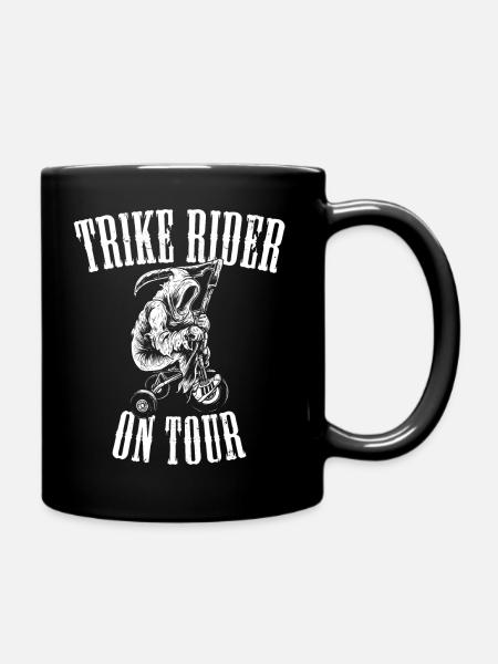 Trike Rider on Tour - Enfärgad mugg - svart