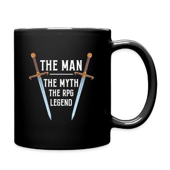 The Man The Myth The RPG Legend - Tasse einfarbig - Schwarz - Rechts