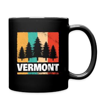 Vermont Forest Retro - Tasse einfarbig - Schwarz - Rechts