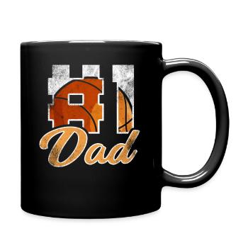 Basketteur papa rétro rétro papa - Mug uni - noir - Droite