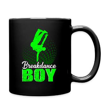 Breakdance Junge Breakdancing Kinder - Tasse einfarbig - Schwarz - Rechts