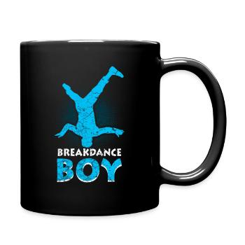 Breakdance Junge Tänzer Breakdancing - Tasse einfarbig - Schwarz - Rechts