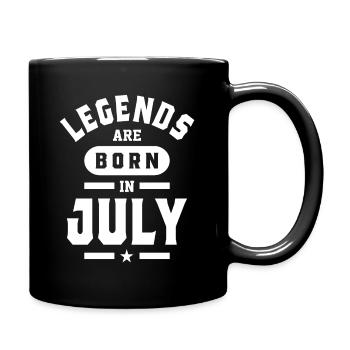Légendes sont nés en Juillet Anniversaire - Mug uni - noir - Droite