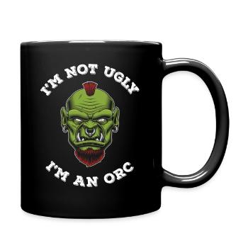 Pas laid Je suis Orc - Mug uni - noir - Droite