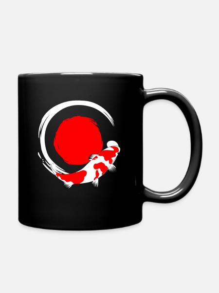 Koi poisson cadeau poisson japonais - Mug uni - noir