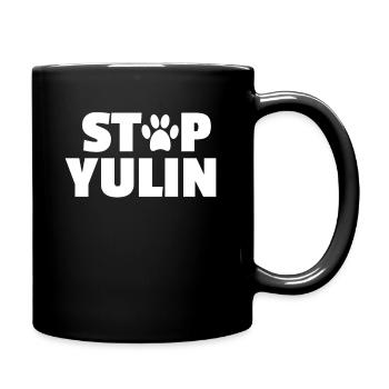 Stop Yulin Dog Festival - Full Colour Mug - black - Right