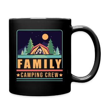 Camper Outdoor Tent Family Camping - Tasse einfarbig - Schwarz - Rechts