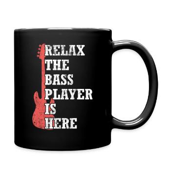 Bass bass guitarist - Full Colour Mug - black - Right