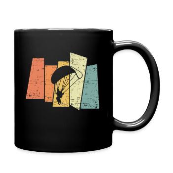 80 Retro Parapente parapente - Mug uni - noir - Droite