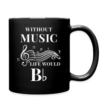 Musician Gift - Full Colour Mug - black - Right