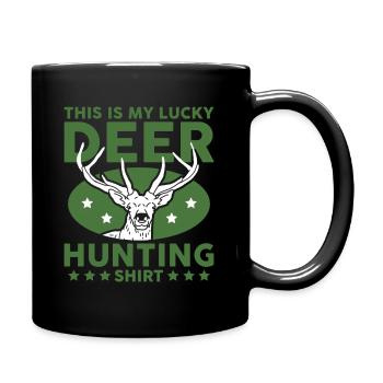 Chasseur Chasse Chasse de cerf cadeau - Mug uni - noir - Droite