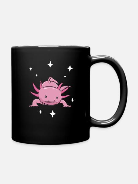 axolotl - Full Colour Mug - black