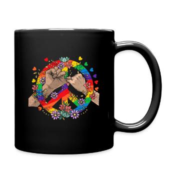 LGBT Tshirt Homosexuell Transgender Queer Homoehe - Tasse einfarbig - Schwarz - Rechts