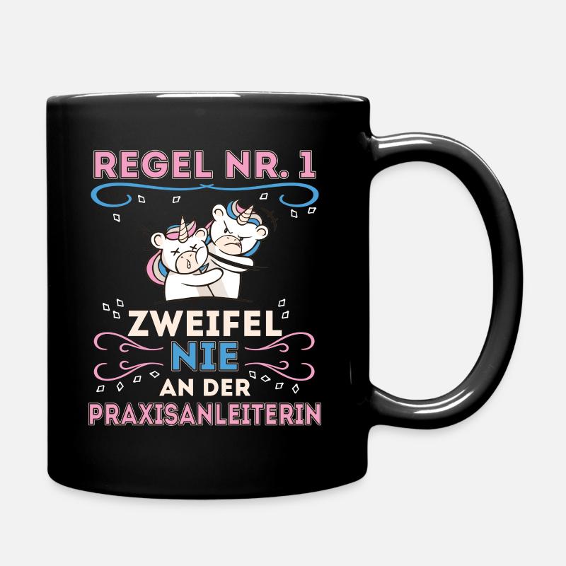 Praxisanleiterin lustiges Geschenk, Spruch - Tasse einfarbig - Schwarz