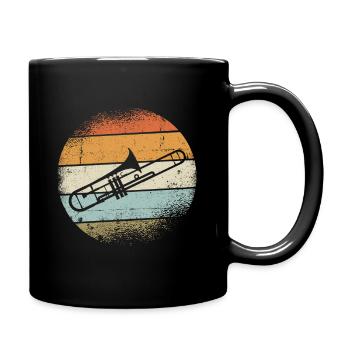 Posaunen Instrument - Tasse einfarbig - Schwarz - Rechts