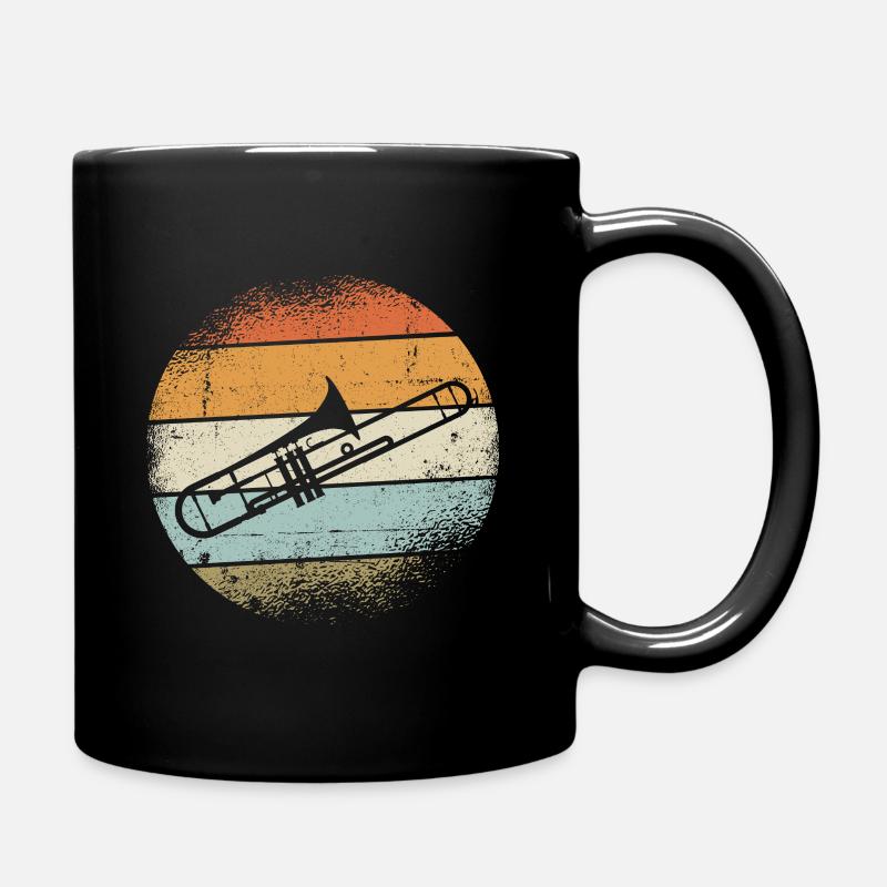 Posaunen Instrument - Tasse einfarbig - Schwarz