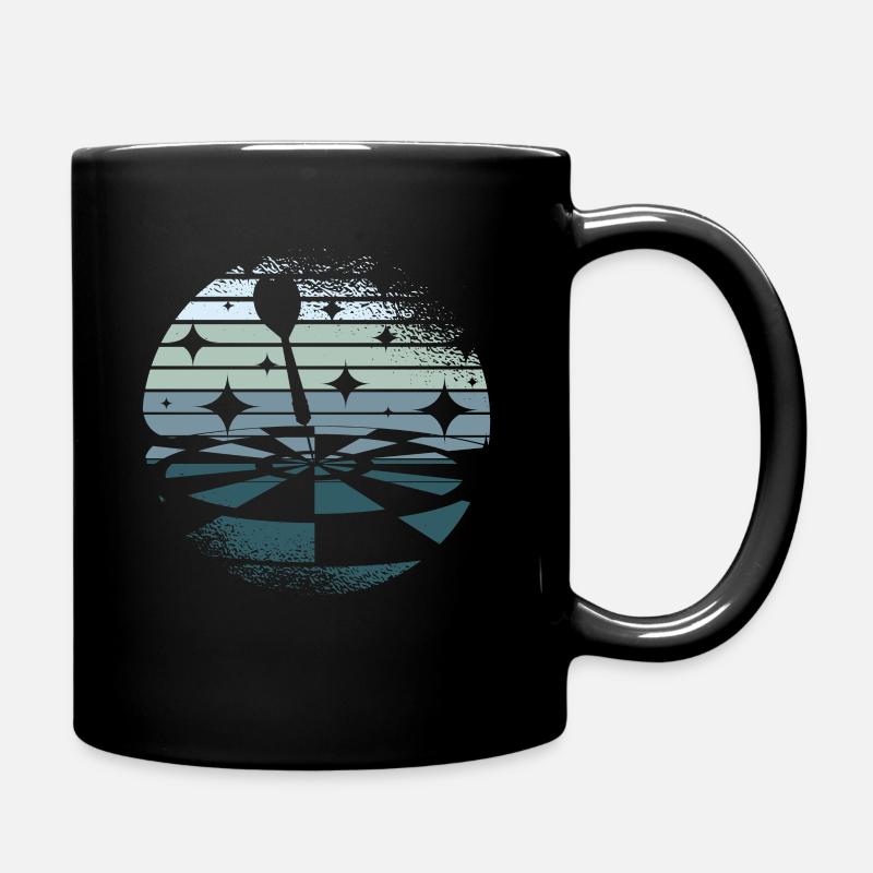 Darts retro - Tasse einfarbig - Schwarz
