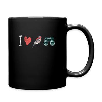 Oiseaux Observent les oiseaux - Mug uni - noir - Droite