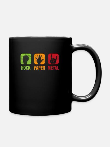 Death Metal Rock Musik - Tasse einfarbig - Schwarz