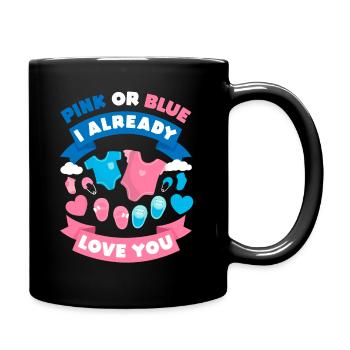 Gender Revealing Party Ideas Gender Revealer Cute - Tasse einfarbig - Schwarz - Rechts