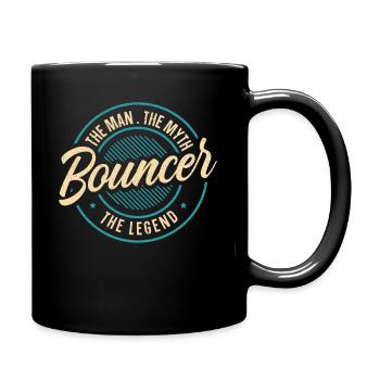 Türsteher Der Mann Der Mythos Die Legende Wachmann - Tasse einfarbig - Schwarz - Rechts