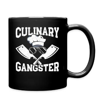 Kulinarische Gangster Kochen Meisterkoch Koch - Tasse einfarbig - Schwarz - Rechts