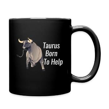 Taureau - Mug uni - noir - Droite