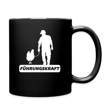 Führungskraft - Tasse einfarbig - Schwarz - Rechts