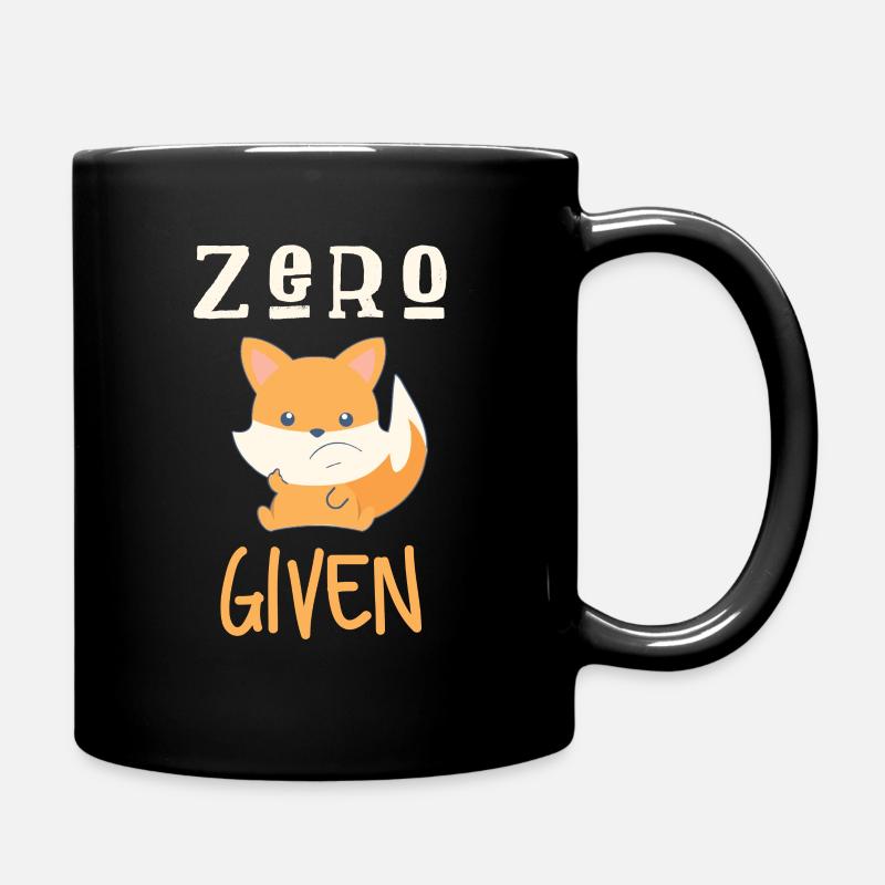Zero Fox Given - Tasse einfarbig - Schwarz