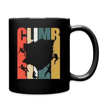 Rock Climbing Climber Climb - Mug uni - noir - Droite