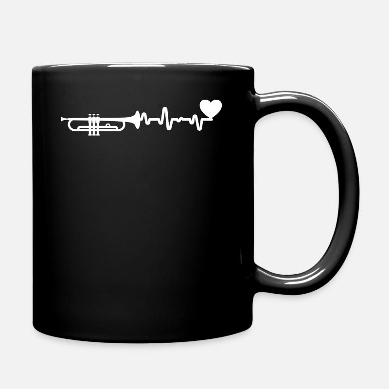 Trompete Trompeter - Tasse einfarbig - Schwarz