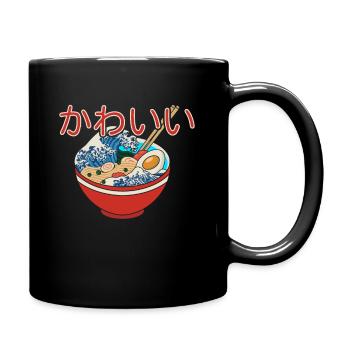Ramen - Tasse einfarbig - Schwarz - Rechts