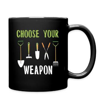 Jardin cadeau jardinier jardinage plantes Parterre - Mug uni - noir - Droite