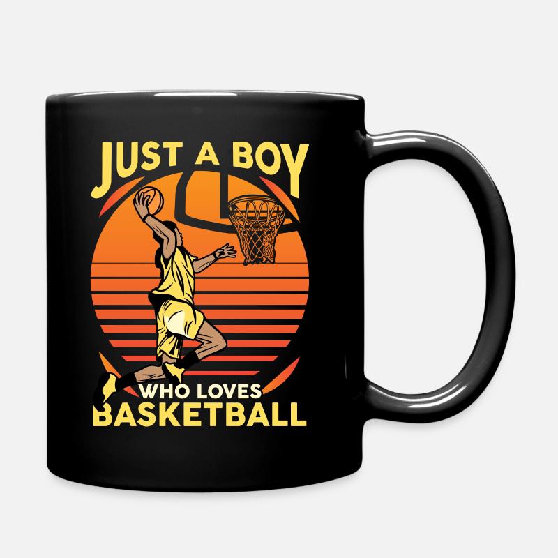 Juste un garçon qui aime le basket - Mug uni - noir