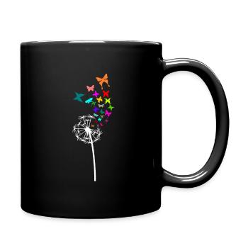 Pusteblume Cadeau Papillons - Mug uni - noir - Droite