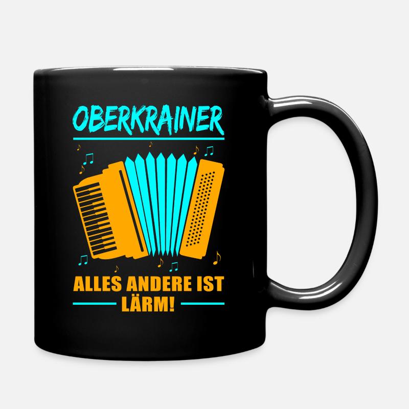 Oberkrainer - alles andere ist Lärm! Akkordeon - Tasse einfarbig - Schwarz