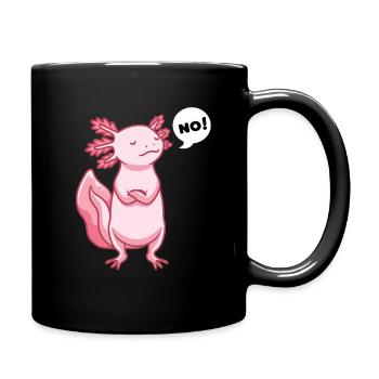 Sturer Axolotl - Tasse einfarbig - Schwarz - Rechts